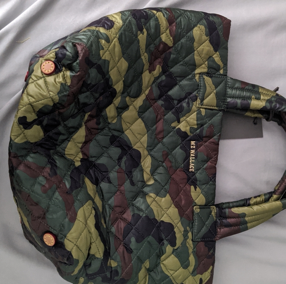 MZ Wallace Metro Camo Quilted Tote Small NWT